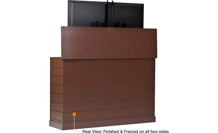 Large Outdoor Shiplap TV Lift Cabinet Back (TV not included)