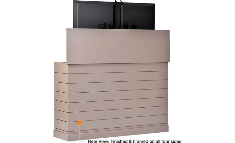 Large Outdoor Shiplap TV Lift Cabinet Back (TV not included)