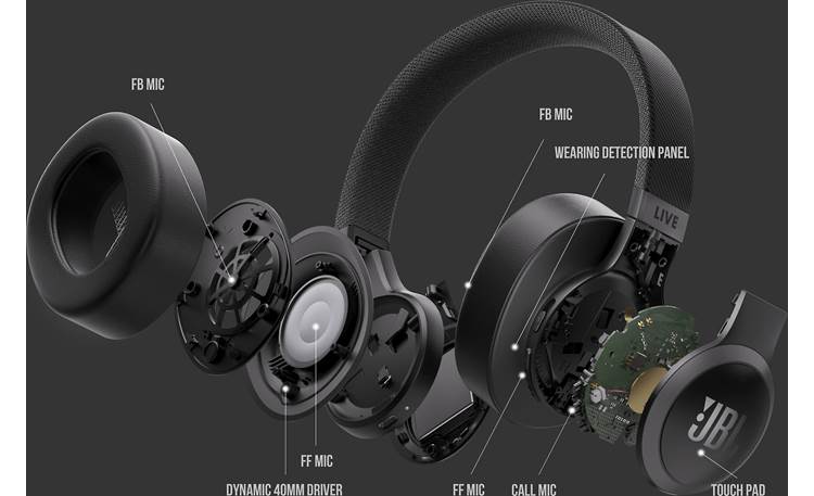JBL Live 770NC (Black) Over-ear wireless Bluetooth® noise