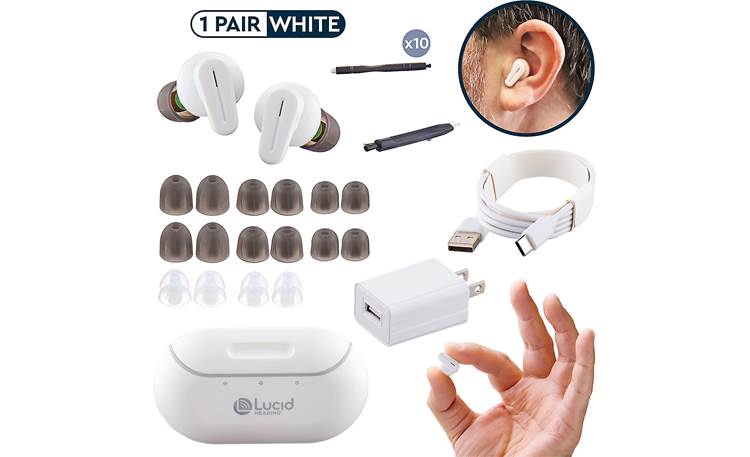 Lucid Hearing Tala The Tala come with additional ear tips and a cleaning brush for maintenance