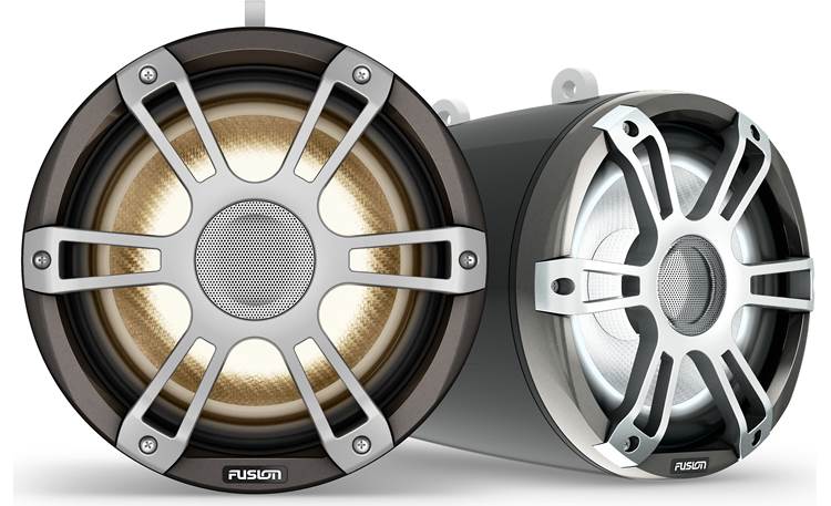 Rockville DMAC80S Polished Aluminum Wakeboard Tower Speaker Enclosure - Double Pod For 8" Speakers
