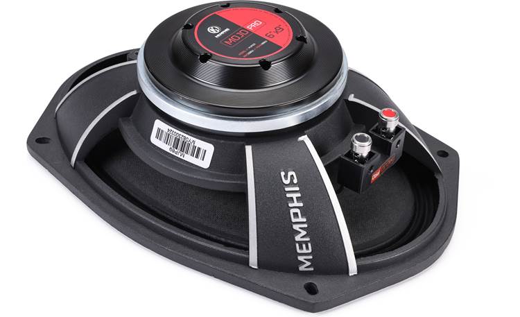 Memphis Audio MJP69 Bottom view showing beefy magnet, basket construction, and compression speaker terminals