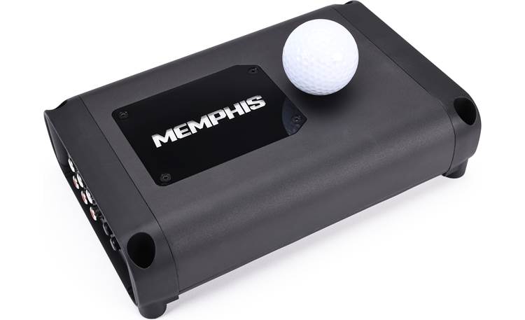 Memphis Audio PRX500.4V2 golf ball shown for scale 