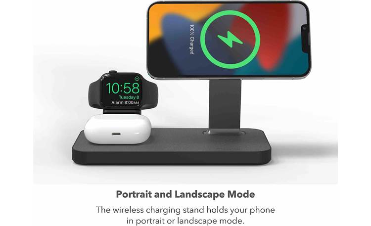 Support De Charge Sans Fil Compatible Avec Iphone, Apple Watch Et