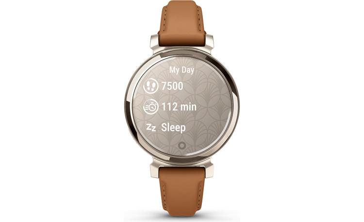 Garmin Lily 2 Classic (Cream Gold bezel, Tan leather band