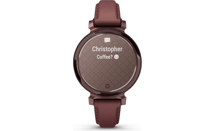 Garmin Lily 2 Classic (Dark Bronze bezel, Mulberry leather band