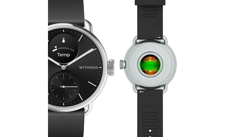 Withings ScanWatch 2 (Black, 38 mm) Hybrid smartwatch with heart rate  monitor at Crutchfield
