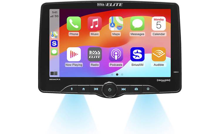 BOSS Audio Elite BE9ACP.XC Under-bezel convenience lights can be adjusted along with the button illumination