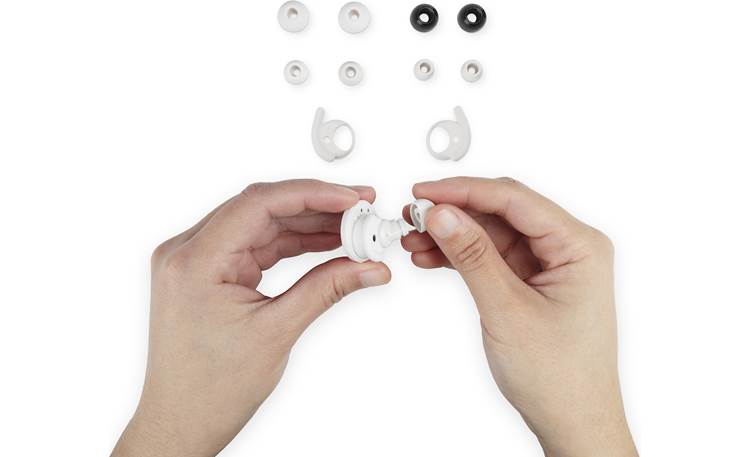 Denon PerL Pro (White) Wireless noise-canceling earbuds with