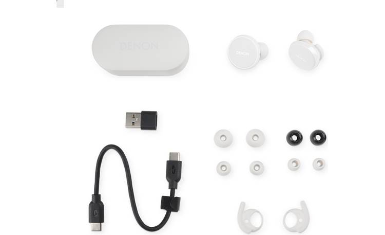Denon PerL Pro Included ear tips and accessories