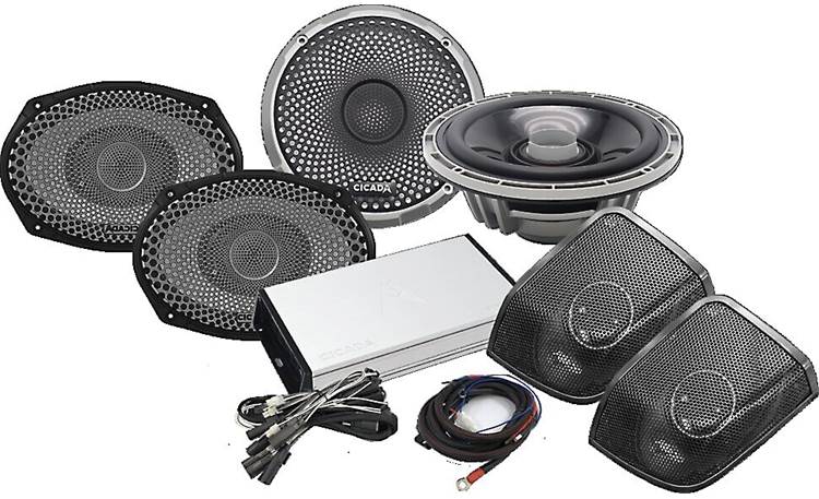 Cicada Audio 14CXCX-4X4 Audio kit with CX600.4D 4-channel amp