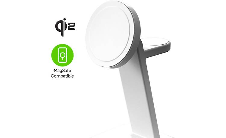 Chargeur Sans Fil Mophie Snap+ 3-in-1 Stand 15 W Blanc Magsafe Usb