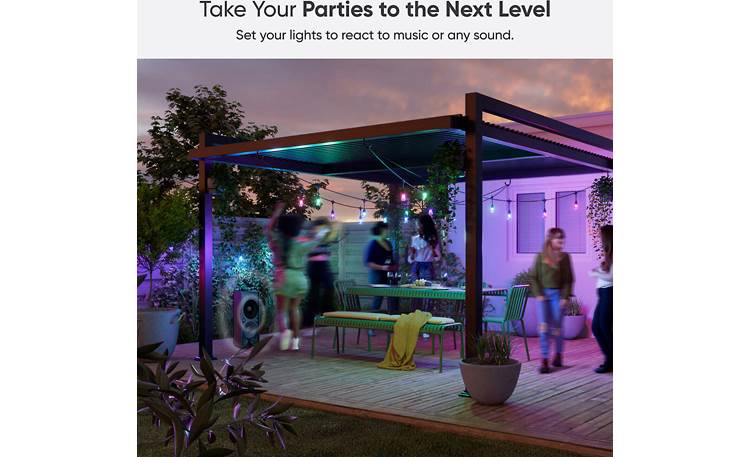 Nanoleaf Essentials Matter Multicolor Outdoor String Lights Smarter Kit ...