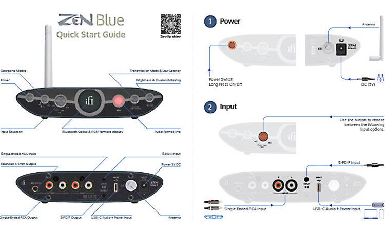 iFi Zen Blue 3 High-res Bluetooth® transmitter/receiver with iFi Zen Blue 3 High-res Bluetooth® transmitter/receiver with