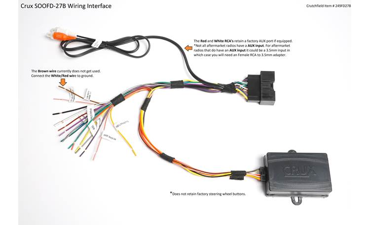 CRUX SOOFD-27B Wiring Interface Tech Graphic 