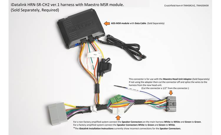 thumbnail image 2 of IDatalink Maestro HRN-HRR-HO2 Harness – Retain Steering Wheel Controls & Backup Camera 2 of 5