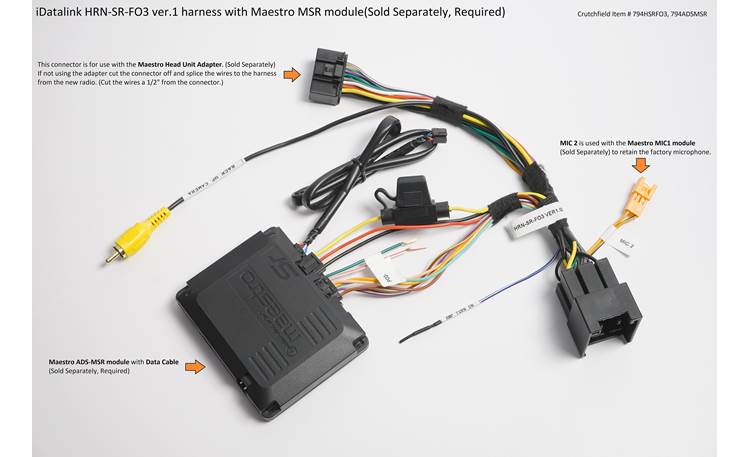 iDatalink HRN-SR-FO3 Vehicle-specific Harness Tech Graphic 