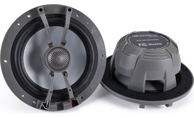 SoundExtreme Marine Speakers Side view shows the durable, waterproof construction