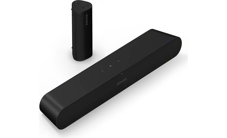 Sonos Ray/Roam 2 Two-room Bundle (Black) Sonos Ray sound bar and