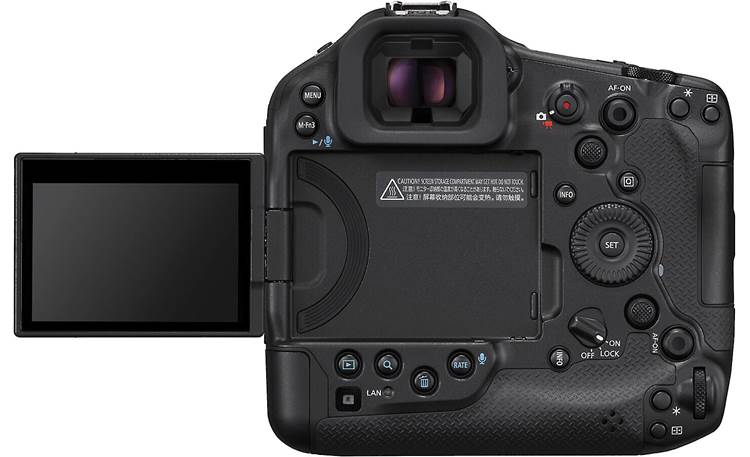 Canon EOS R1 Use the flip-out color touchscreen to compose and review images
