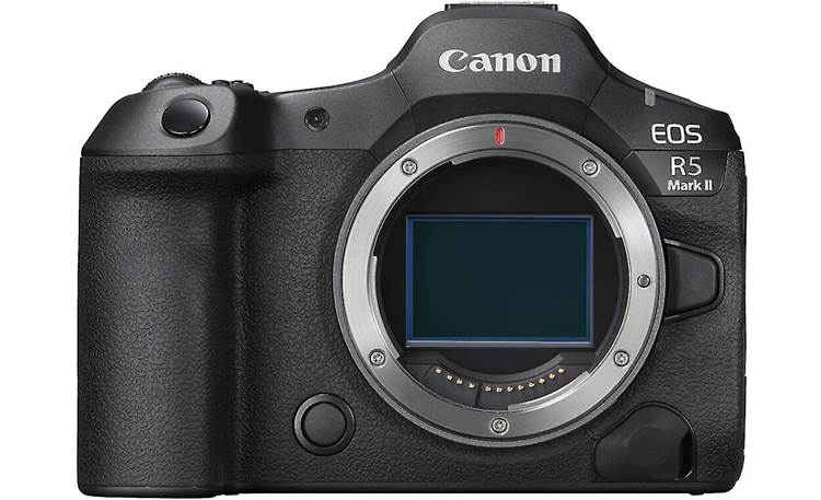 Canon EOS R5 Mark II (no lens included) 45-megapixel full-frame mirrorless camera with Wi-Fi®, Bluetooth®, and 8K video capability at Crutchfield Canon EOS R5 Mark II (no lens included) 45-megapixel full-frame mirrorless camera with Wi-Fi®, Bluetooth®, and 8K video capability at Crutchfield
