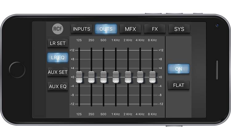 RCF EVOX JMIX8 Portable powered speaker system with 8-channel