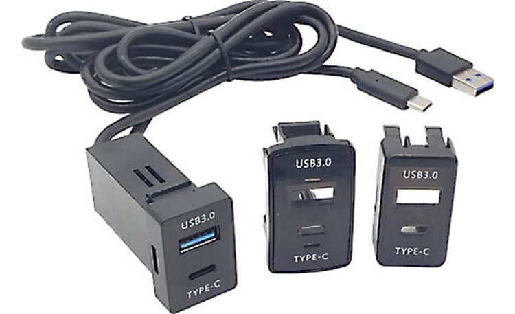 Beüler USBDC-KIT Extend your car stereo's rear USB ports where you want them