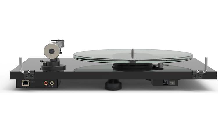 Pro-Ject T2 W Back view showing Ethernet and stereo RCA connections