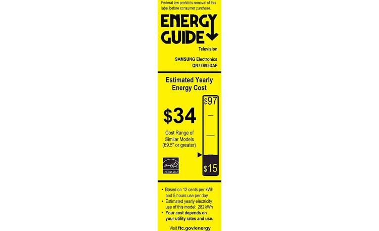 Samsung QN77S95D Energy Guide