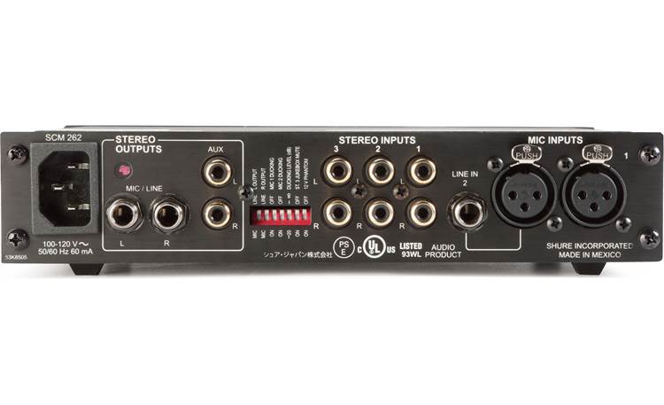 SCM262 - Stereo Microphone Mixer - Shure USA