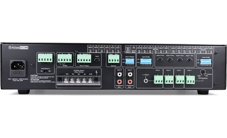 AtlasIED AA240G 6-input commercial mixer/amplifier — 240W x 1 at