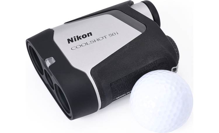 Nikon Coolshot 50i Golf ball shown for scale 