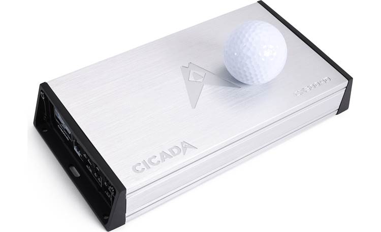 Cicada Audio CX600.4D Golf ball shown for scale 
