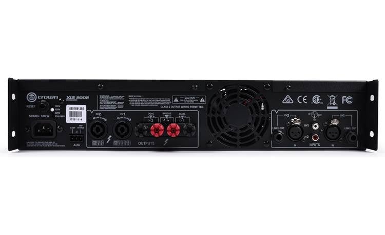 Crown XLS 2002 DriveCore™ 2 Series power amplifier — 375W x 2 at 8