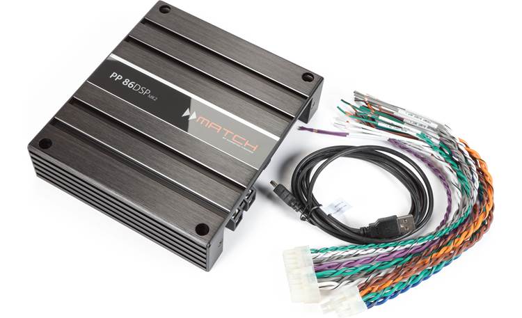 MATCH PP 86DSP MKII 8-channel car amplifier with digital signal processing  — 55 watts RMS x 8 at Crutchfield