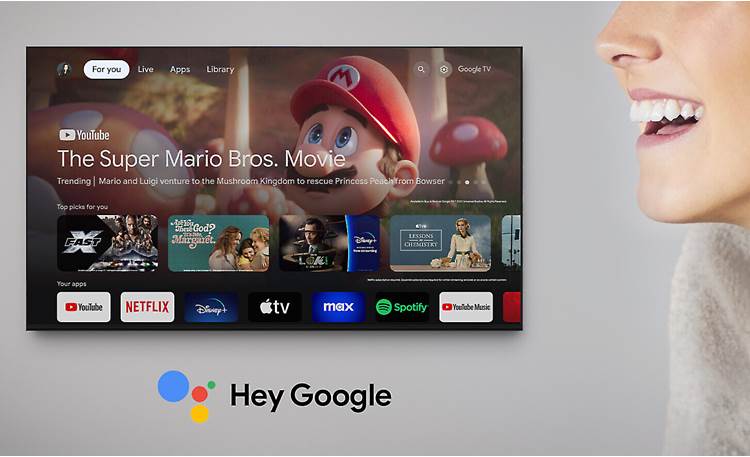 Sony BRAVIA 3 (K43S30) Voice control with built-in Google Assistant