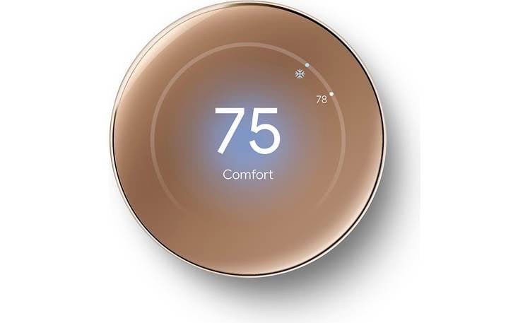 Google Nest Learning Thermostat, 4th Gen (Polished Gold) Smart