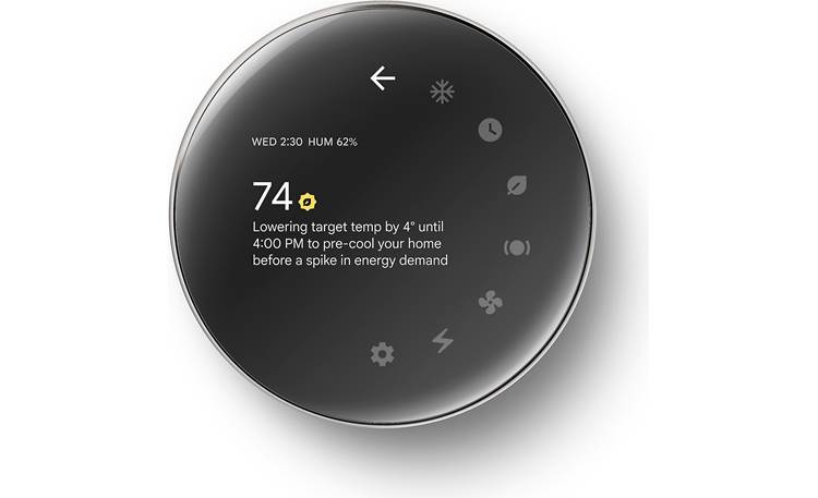 Google Nest Learning Thermostat, 4th Gen Thermostat can learn how outside temperatures affects your home to help save energy