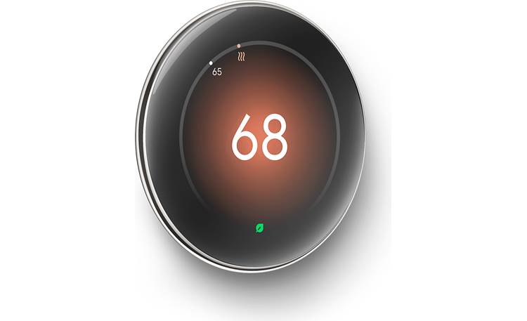 Google Nest Learning Thermostat, 4th Gen Angle (left)