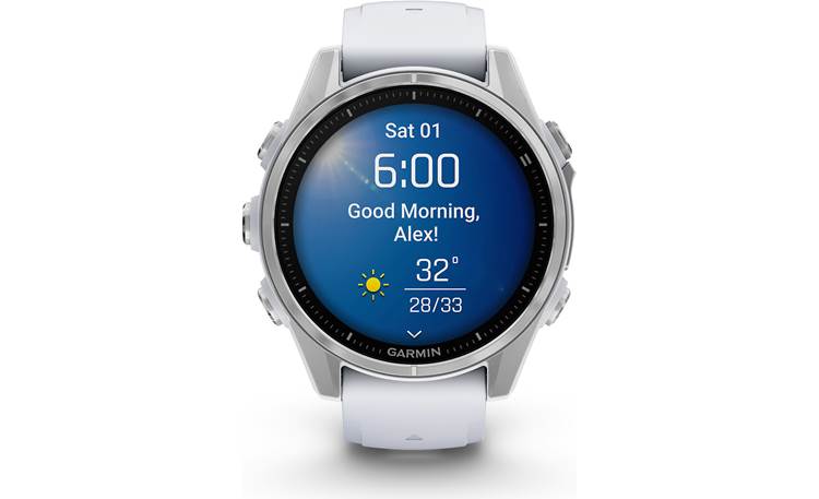 Garmin fenix 8 (Silver with Whitestone Band) Multisport GPS