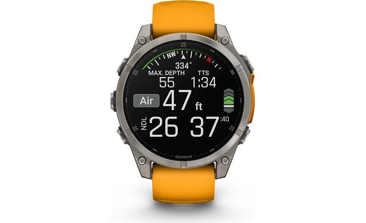 Garmin fenix 8 Sapphire (Titanium with Spark Orange/Graphite