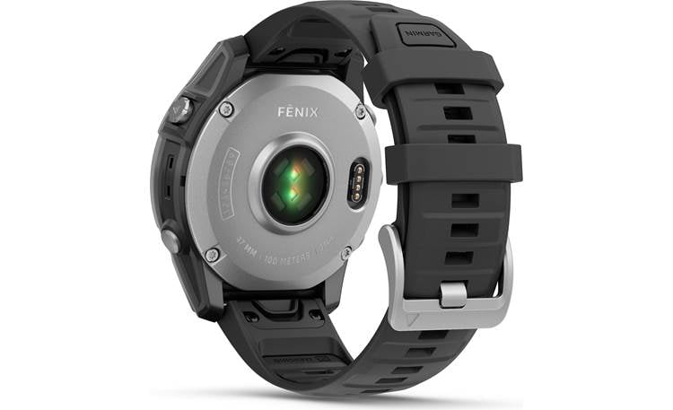 Garmin fenix E (Stainless Steel with Black Silicone Band