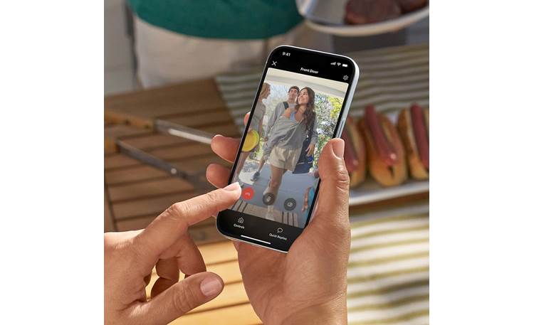 Ring Battery Doorbell (2024) Check out the live feed on your phone at any time