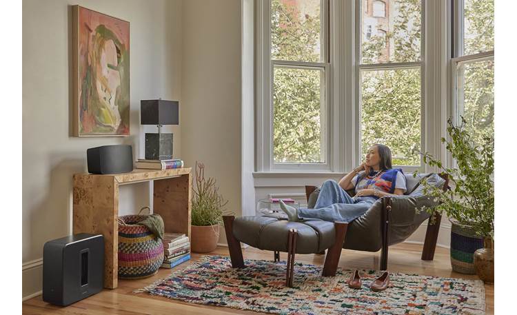 Sonos Sub 4 Pair with a Sonos Five speaker (sold separately)