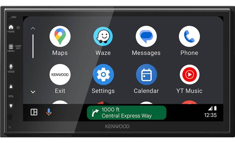 Kenwood DMX40S Android Auto lets you access handy music, podcast, and navigation apps through this stereo