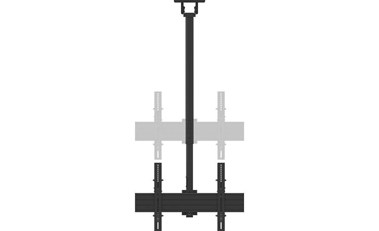 Kanto CM600BTB Mounting distance from ceiling: 39-1/16" to 62-11/16" (from center of TVs)