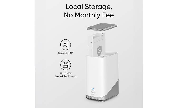 Anker eufyCam S3 Pro 4K 2-Cam Kit with HomeBase 3 No monthly fee required — 16GB embedded memory is expandable with an optional HDD or SDD (sold separately)