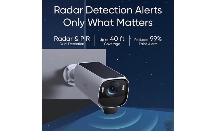 Anker eufyCam S3 Pro 4K 2-Cam Kit with HomeBase 3 Smart motion sensor can detect people and vehicles
