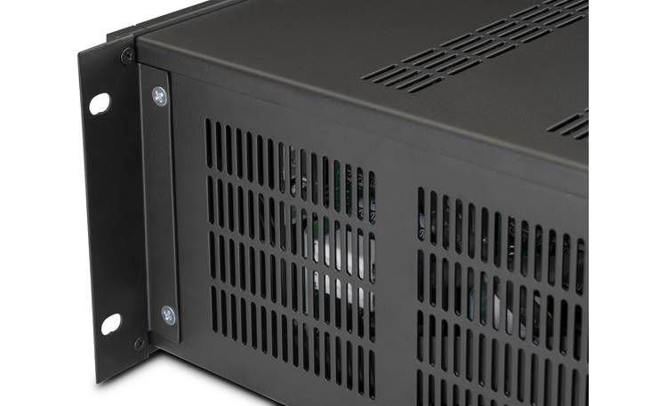 McIntosh MI347 Side view, showing removable rack ear and extensive cooling vents
