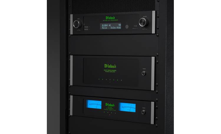 McIntosh MI347 Amplifier is rack-mountable with included removable ears